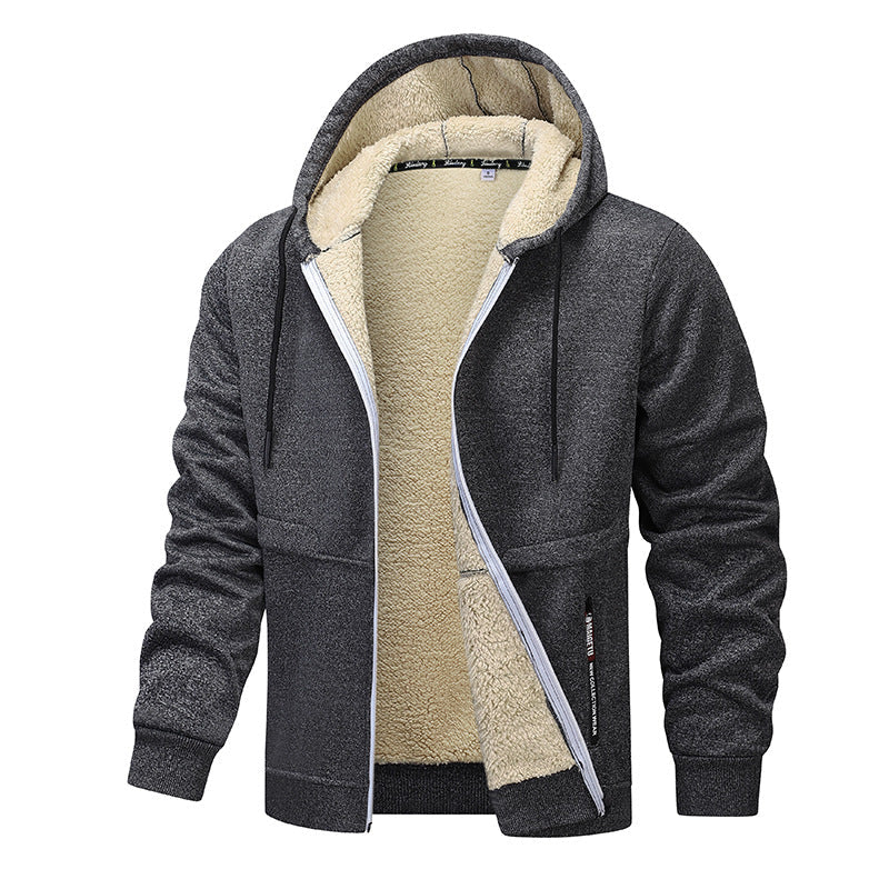 Men's Heavyweight Sherpa-Lined Hooded Jacket