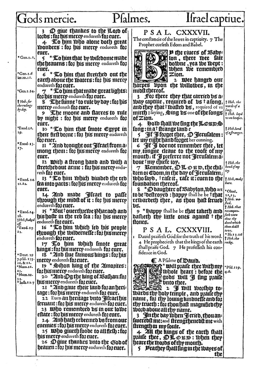 1611 King James Bible — Black
