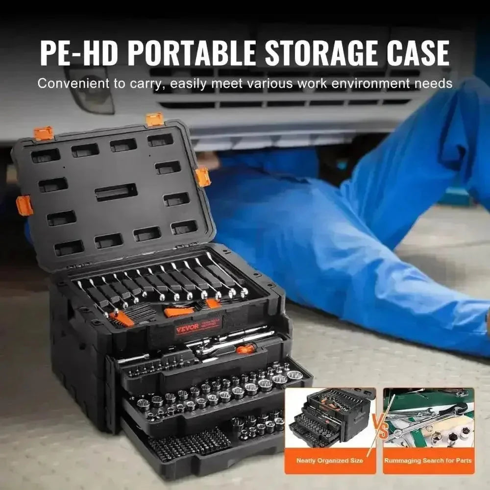 VEVOR 450-Piece Mechanics Tool Chest Set