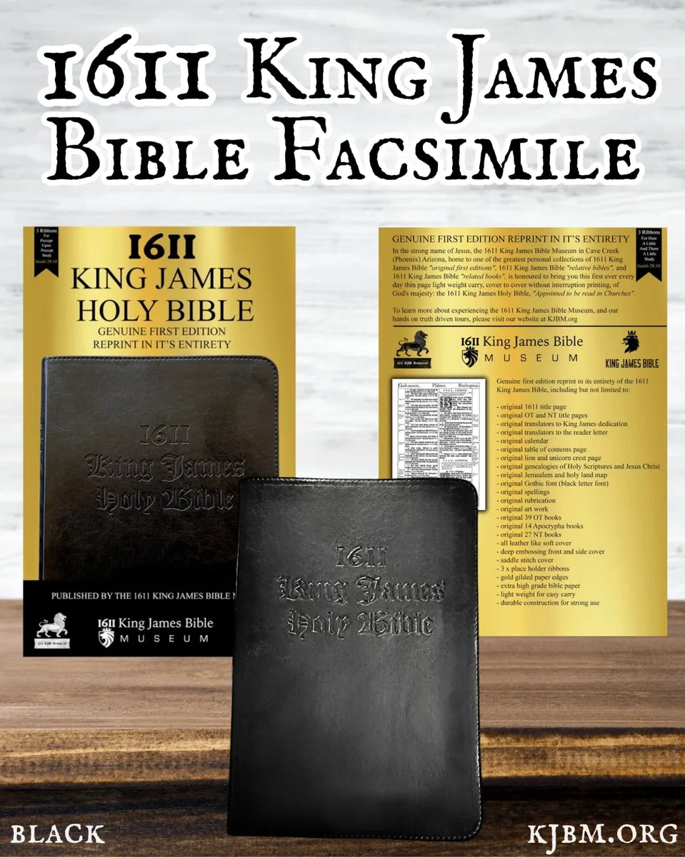 1611 King James Bible — Black