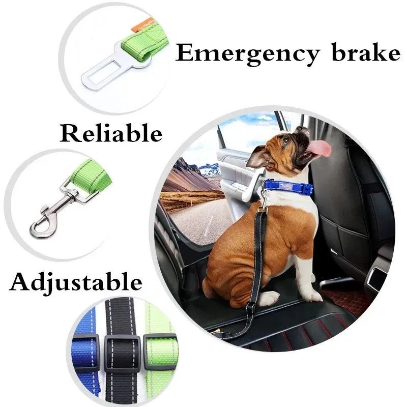 Adjustable Dog Car Seat Belt Leash