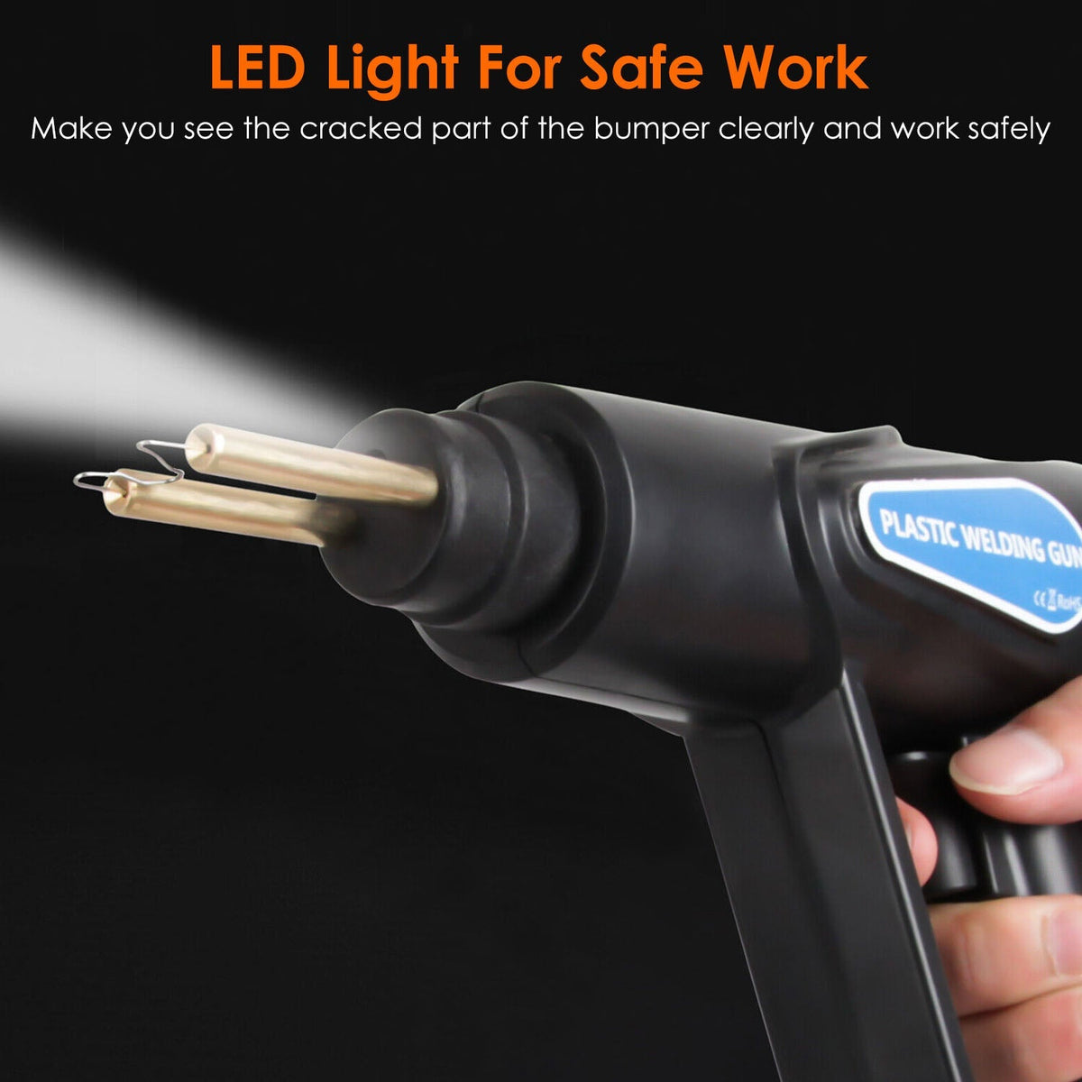 70W Plastic Welder Repair Kit with 200 Staples