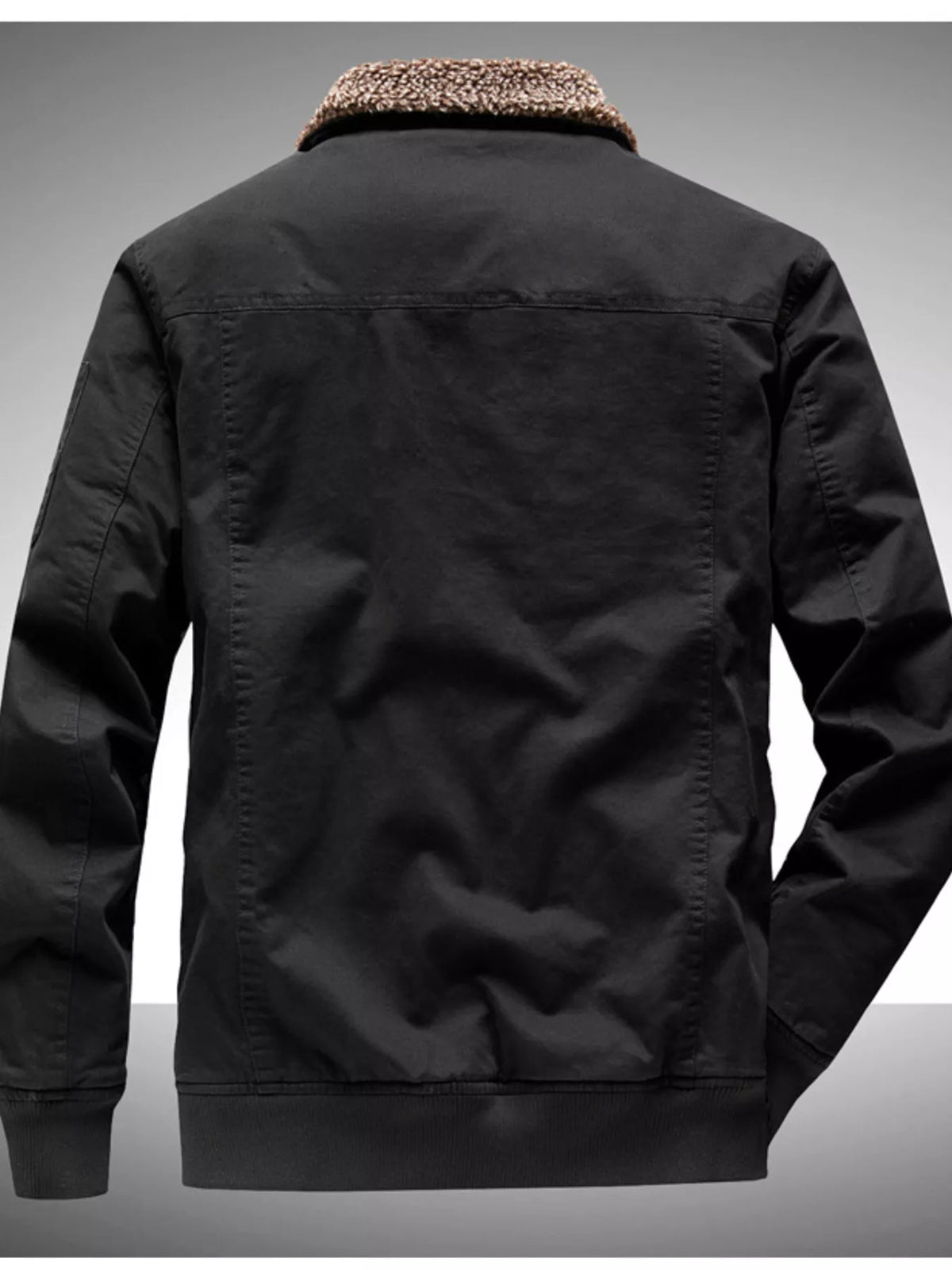 Men's Sherpa-Lined Winter Bomber Jacket