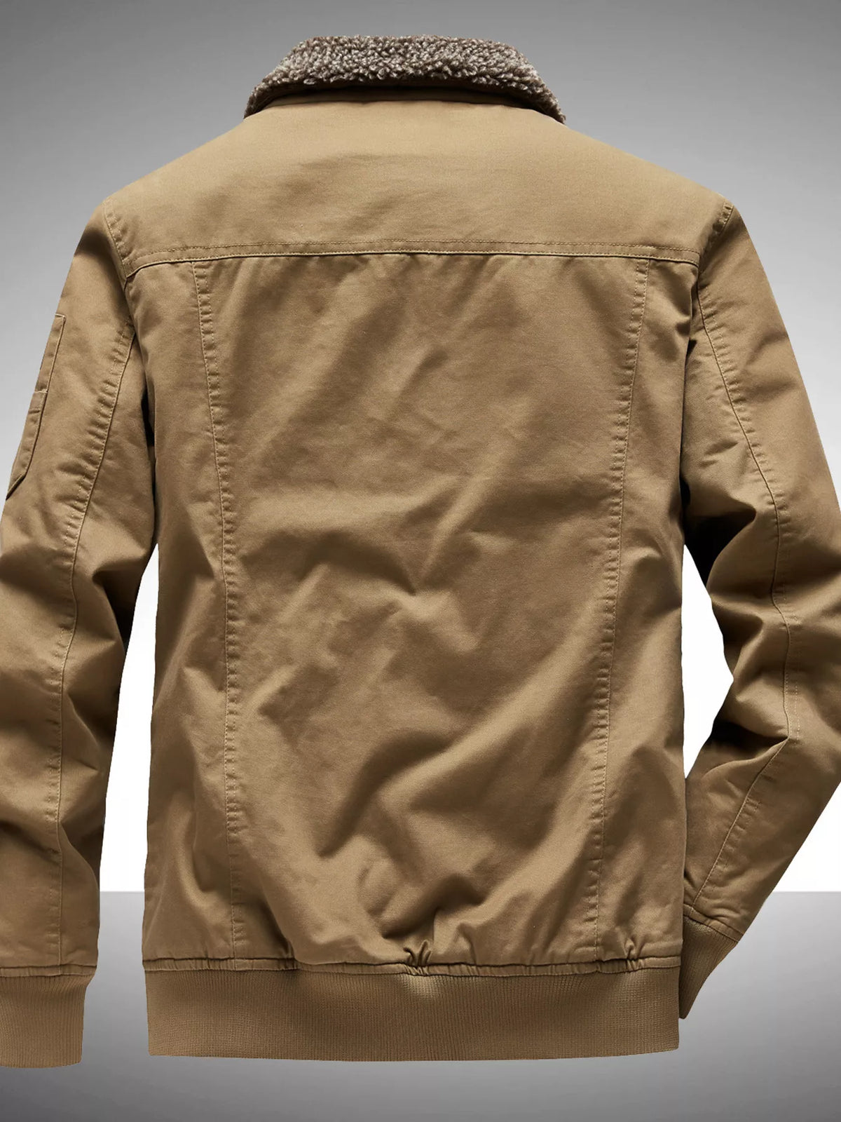 Men's Sherpa-Lined Winter Bomber Jacket