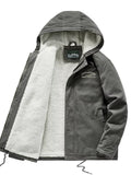 Men's Sherpa-Lined Hooded Winter Jacket