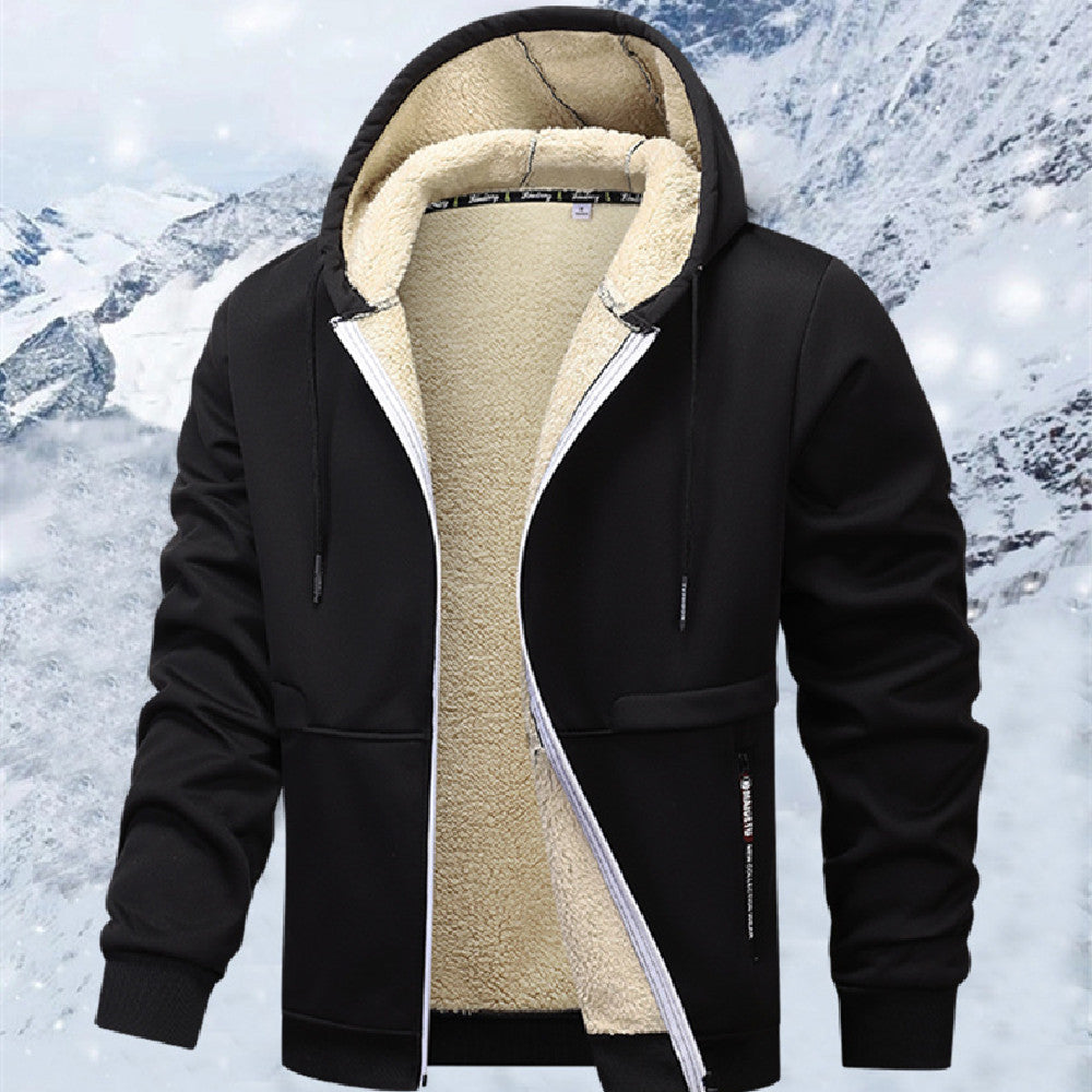 Men's Heavyweight Sherpa-Lined Hooded Jacket
