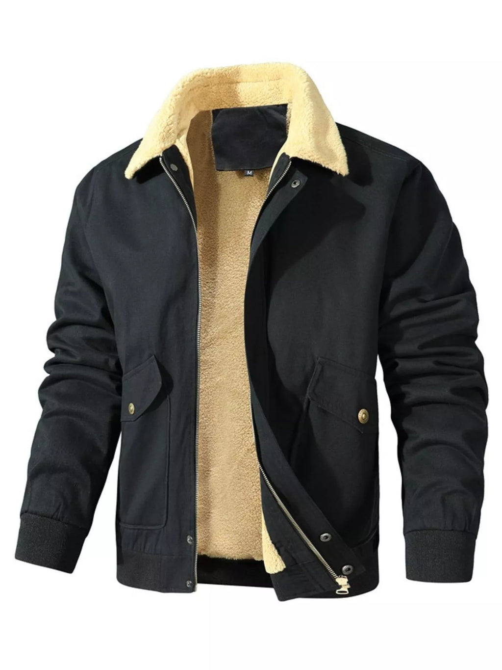 Men's Warm Sherpa-Lined Jacket