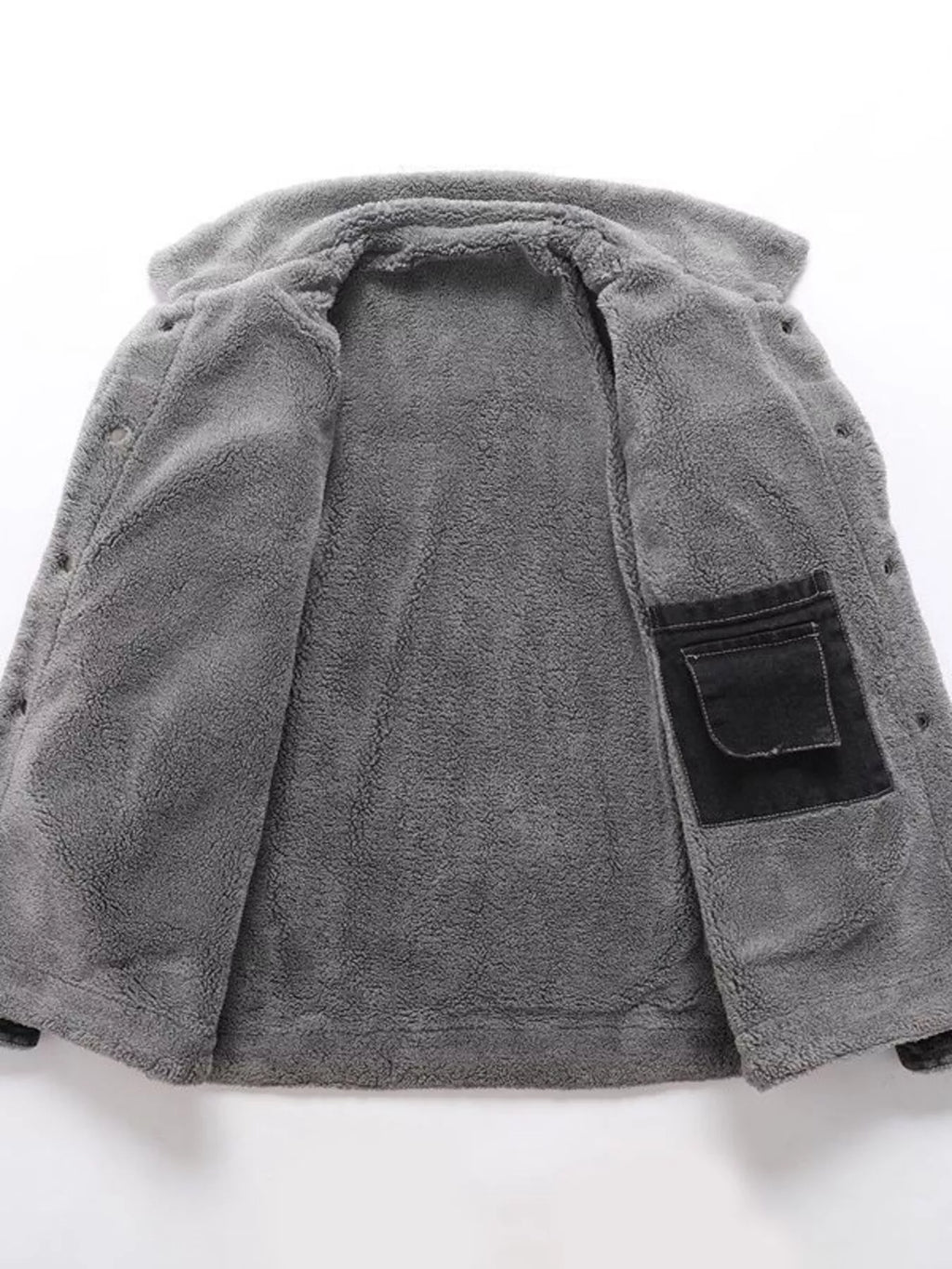 Men's Sherpa-Lined Denim Jacket
