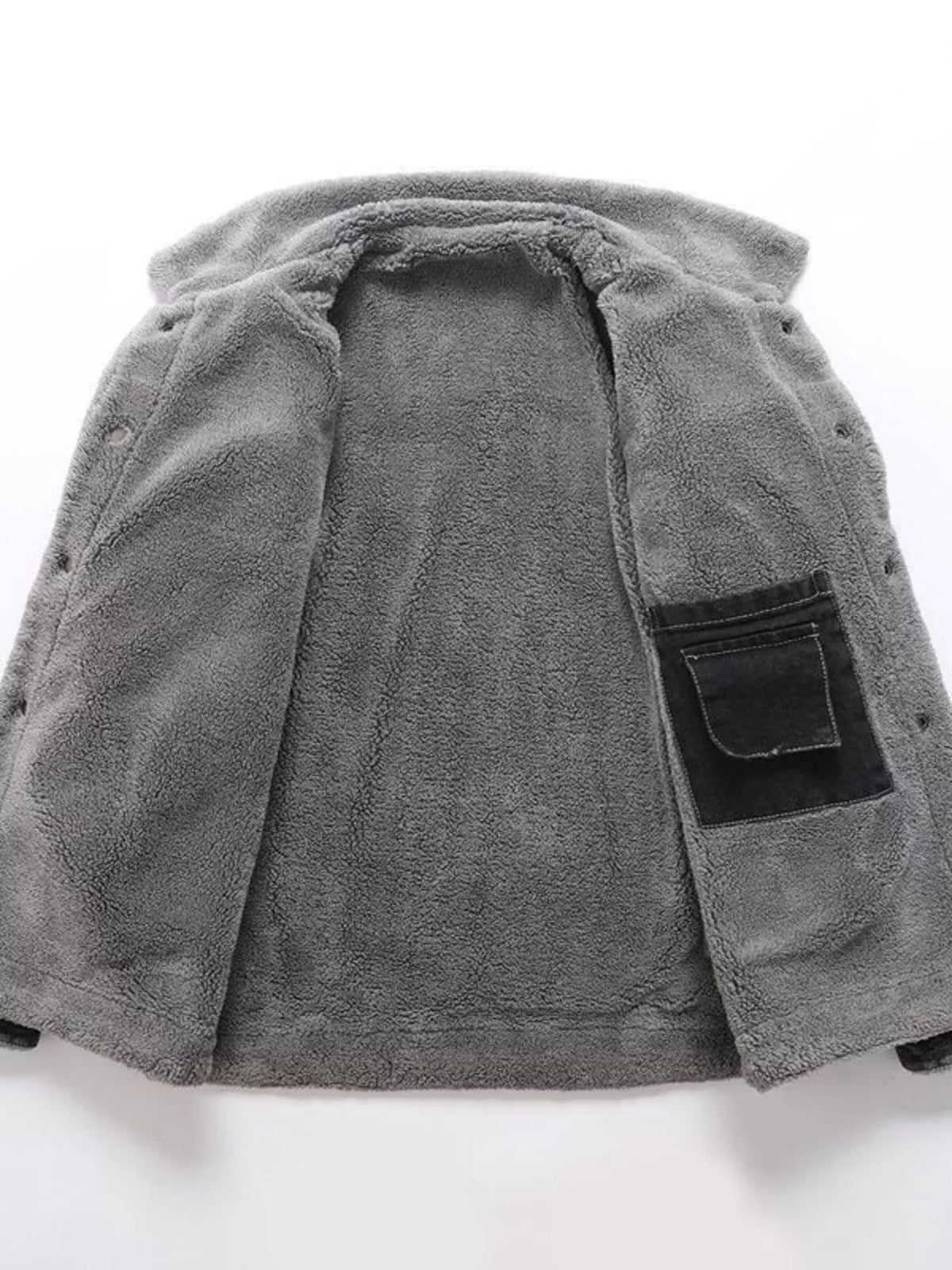 Men's Sherpa-Lined Denim Jacket