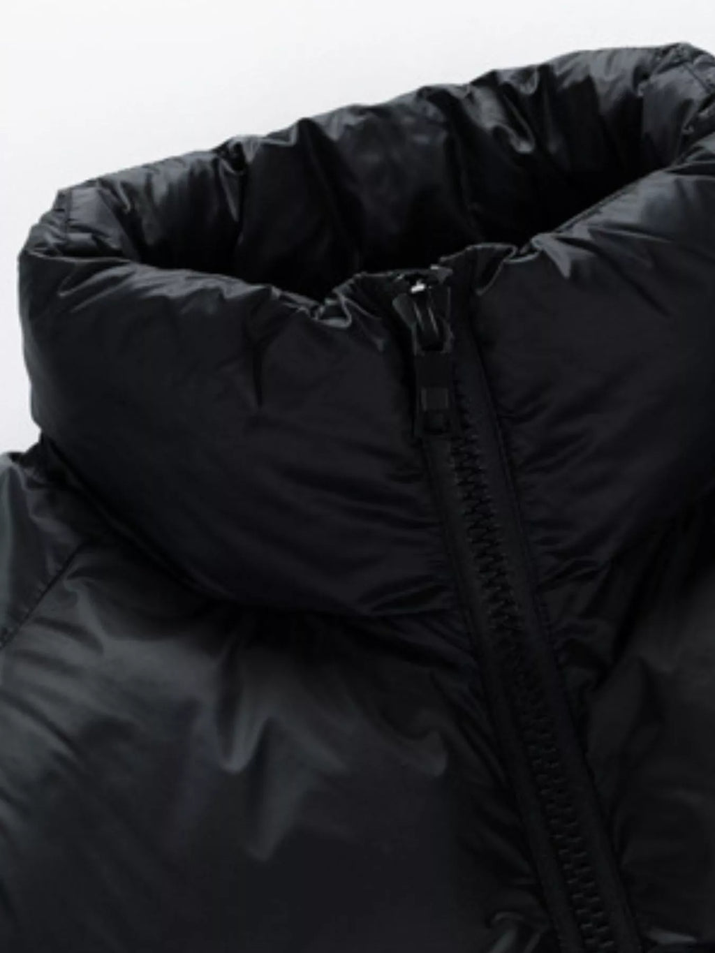 Men's Quilted Puffer Jacket with Stand Collar