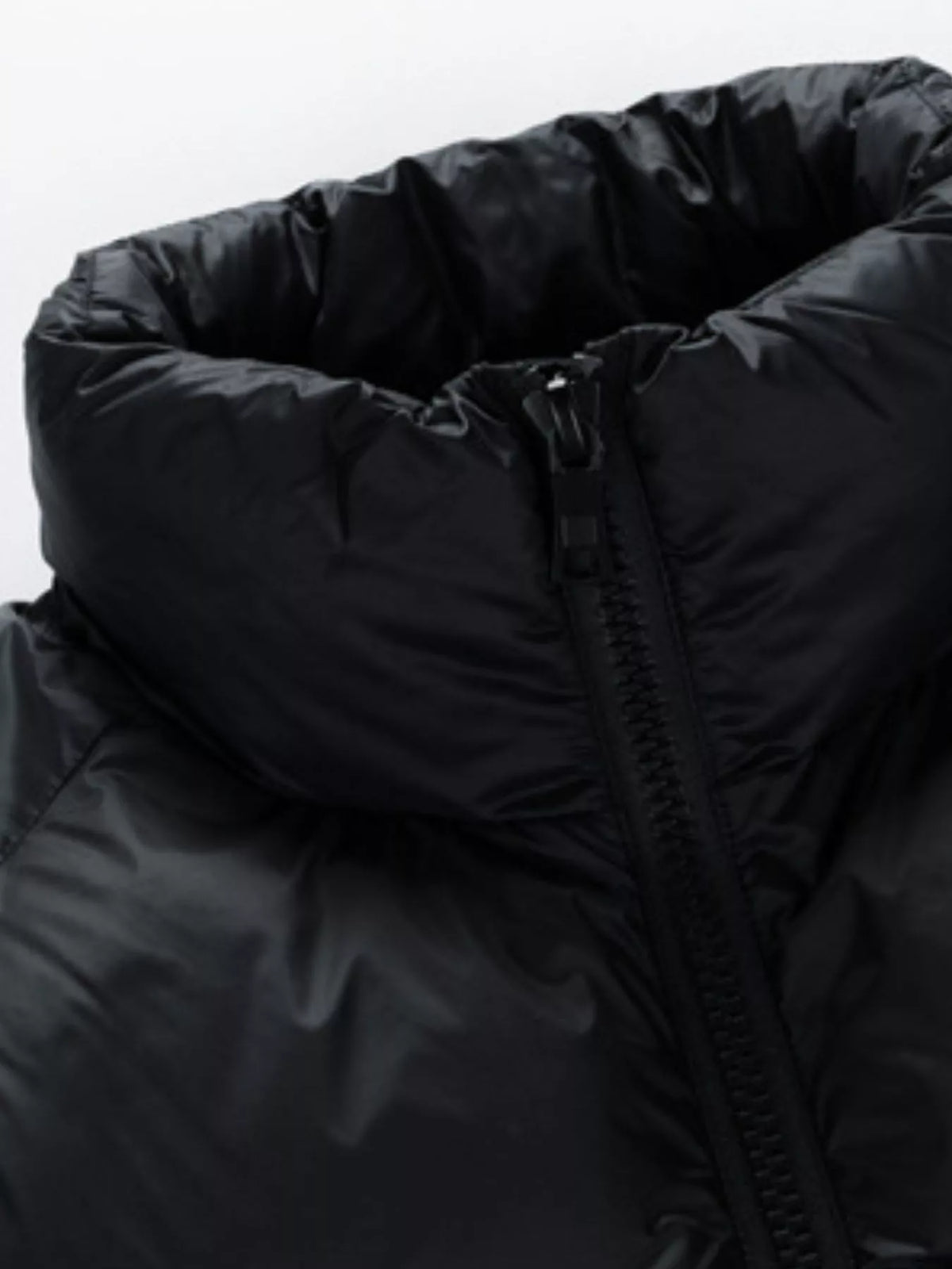 Men's Quilted Puffer Jacket with Stand Collar