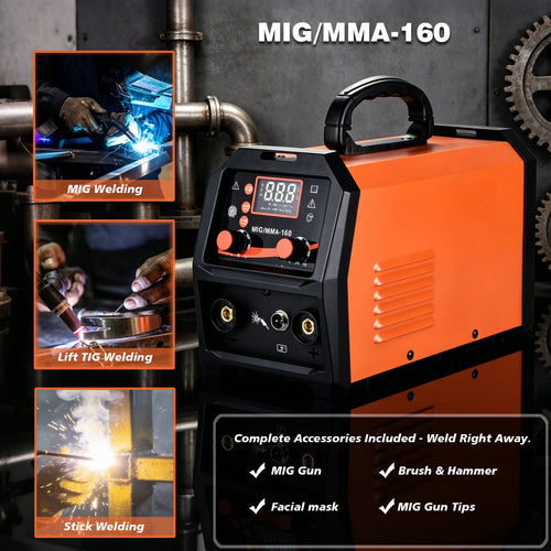 160A 4-in-1 Portable Inverter Welder