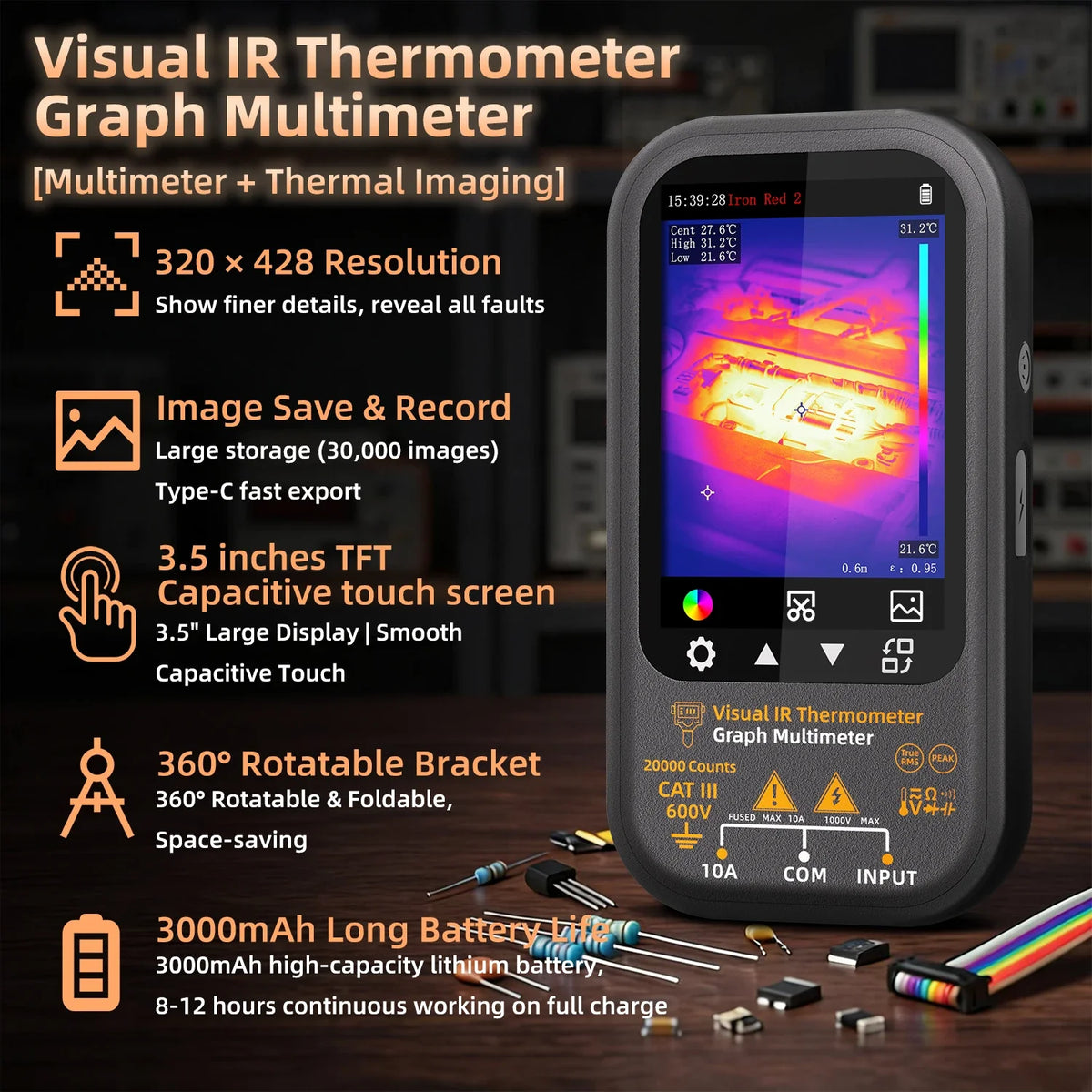 BSIDE SH8 Thermal Imaging Multimeter with Macro Lens