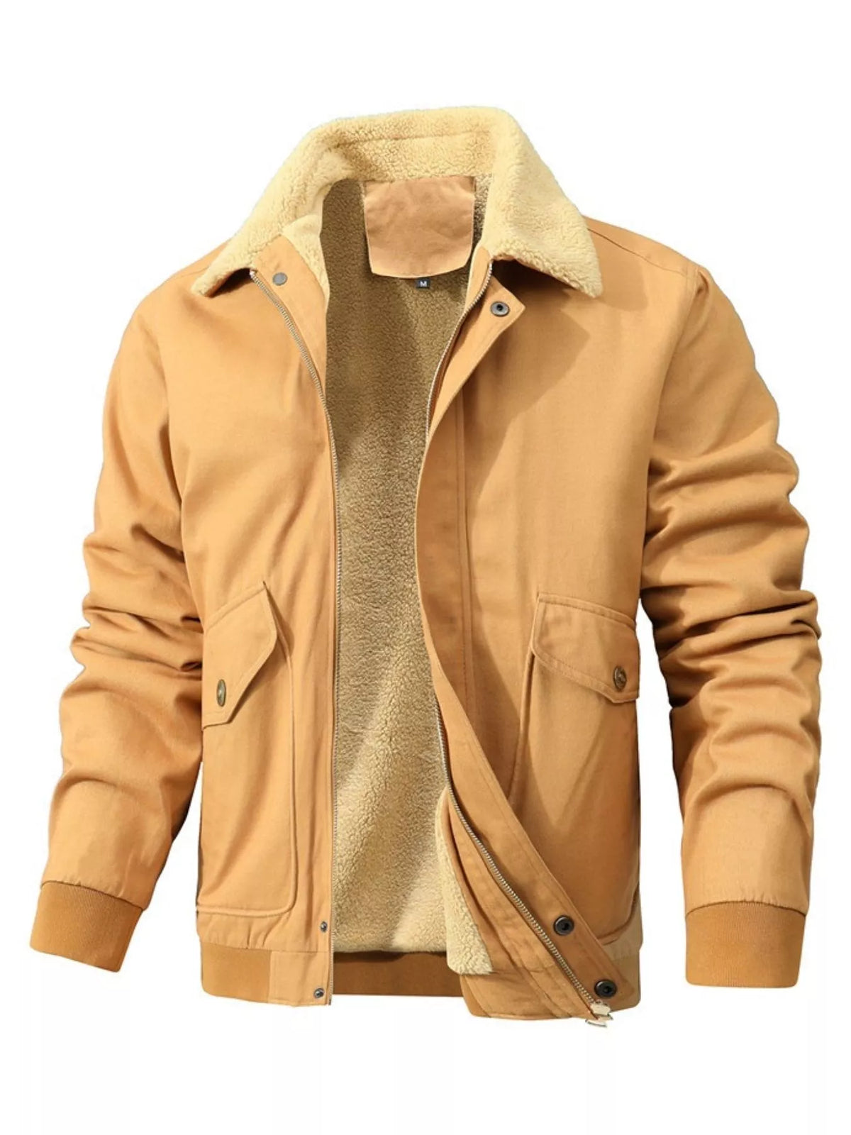 Men's Warm Sherpa-Lined Jacket