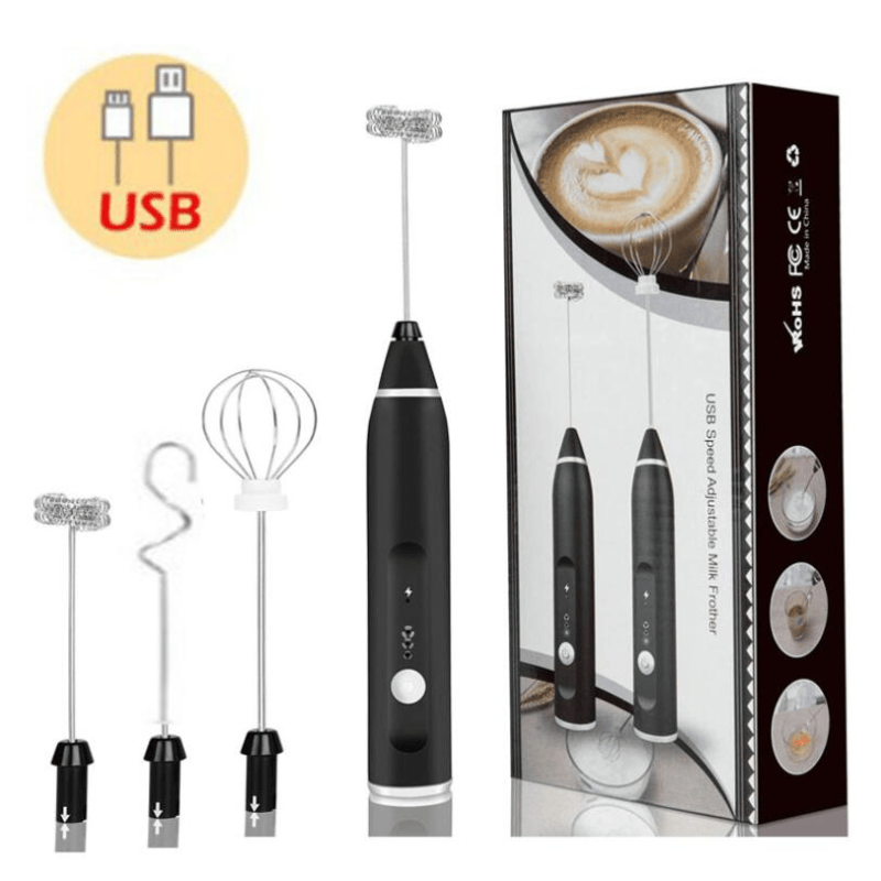 Handheld Electric Milk Frother & Coffee Whisk