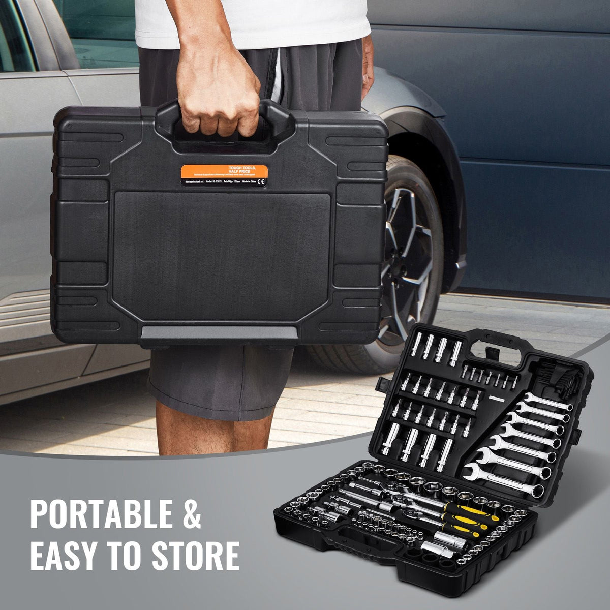 121-Piece SAE & Metric Mechanics Tool Set