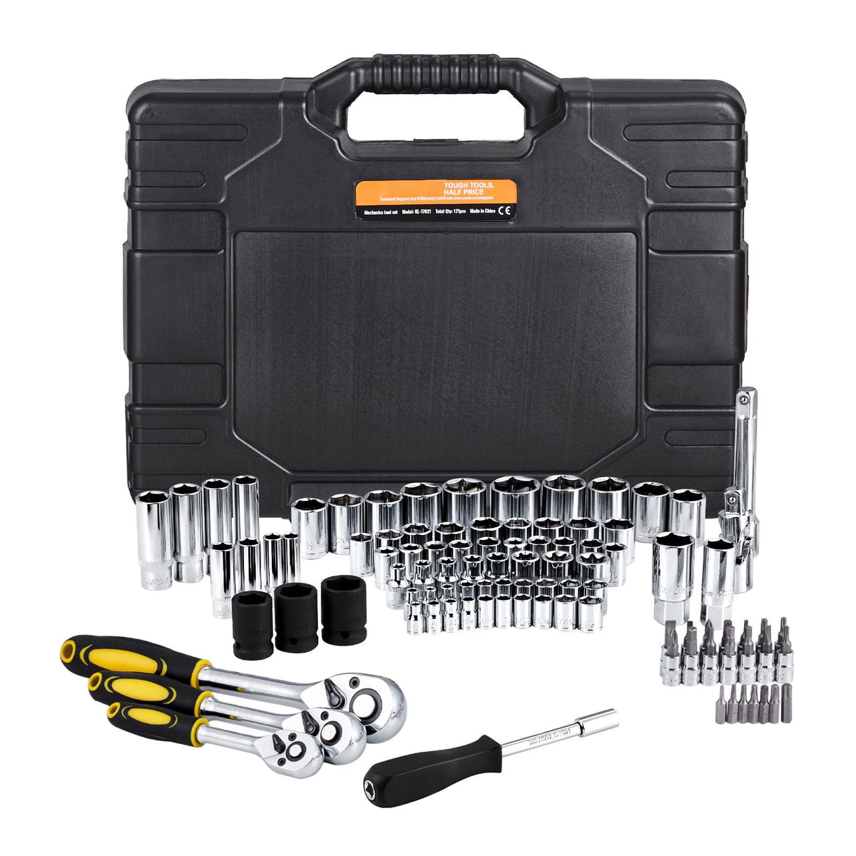 121-Piece SAE & Metric Mechanics Tool Set
