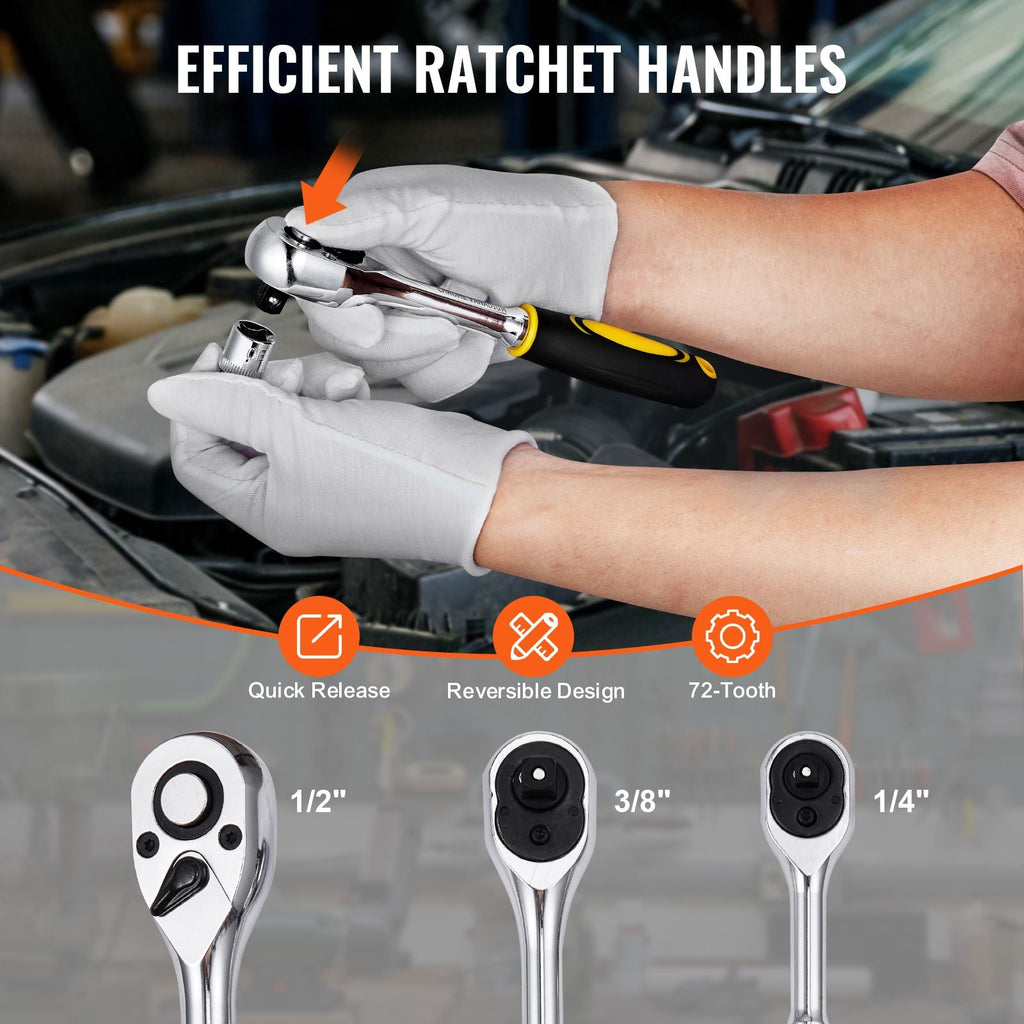 121-Piece SAE & Metric Mechanics Tool Set