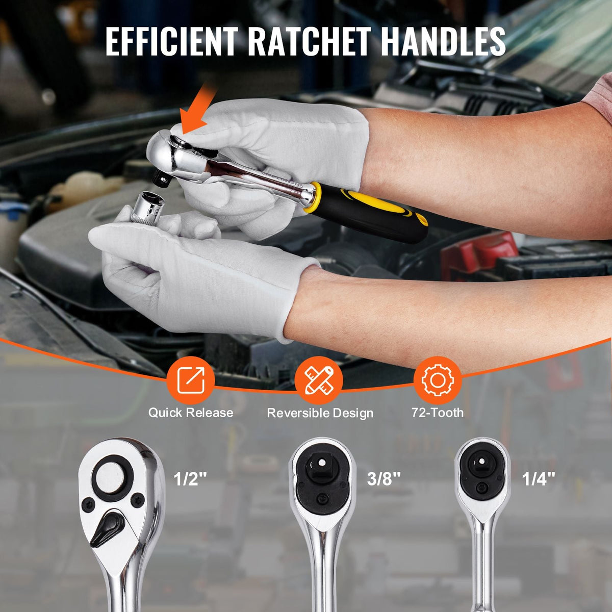 121-Piece SAE & Metric Mechanics Tool Set