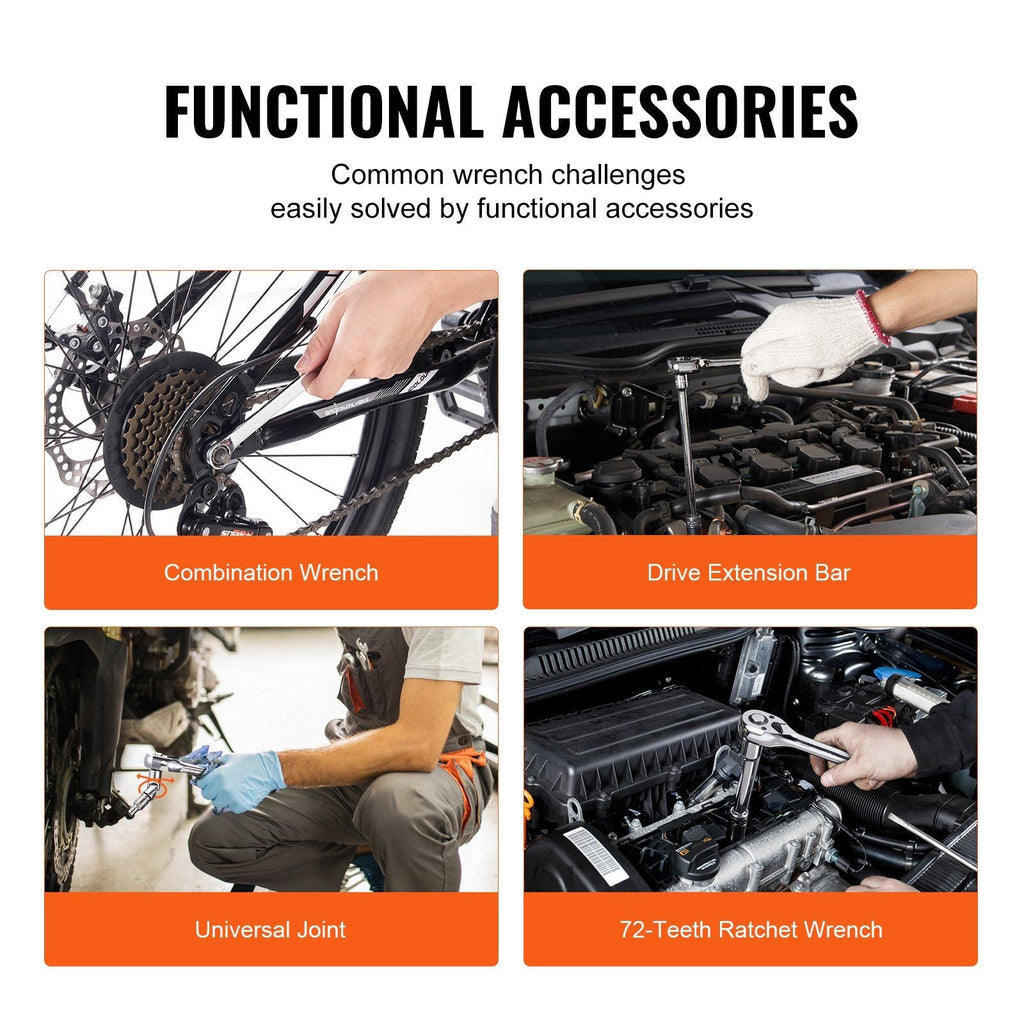 145-Piece SAE & Metric Mechanics Tool Set