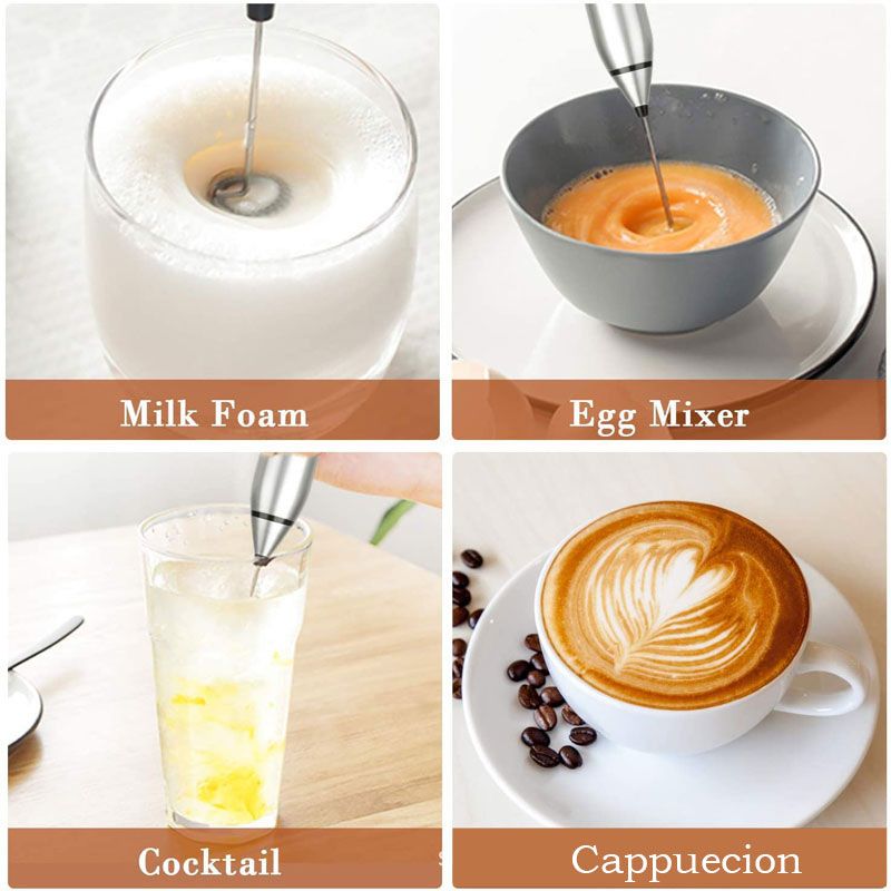 Handheld Electric Milk Frother & Coffee Whisk