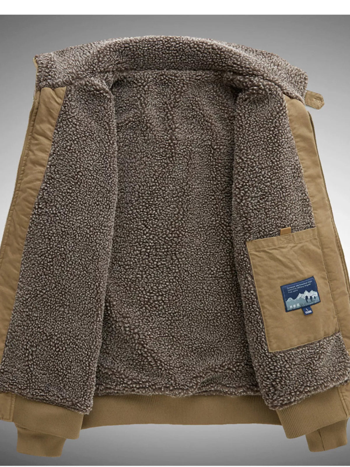 Men's Sherpa-Lined Winter Bomber Jacket