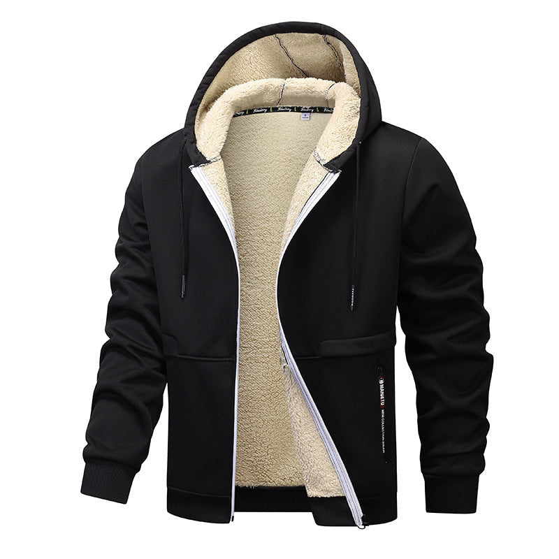 Men's Heavyweight Sherpa-Lined Hooded Jacket