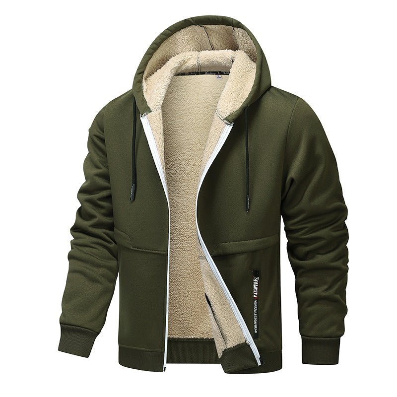 Men's Heavyweight Sherpa-Lined Hooded Jacket