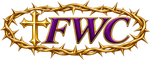 Faithful Watch Supply Co. — italic FWC and cross surrounded by a gold crown of thorns