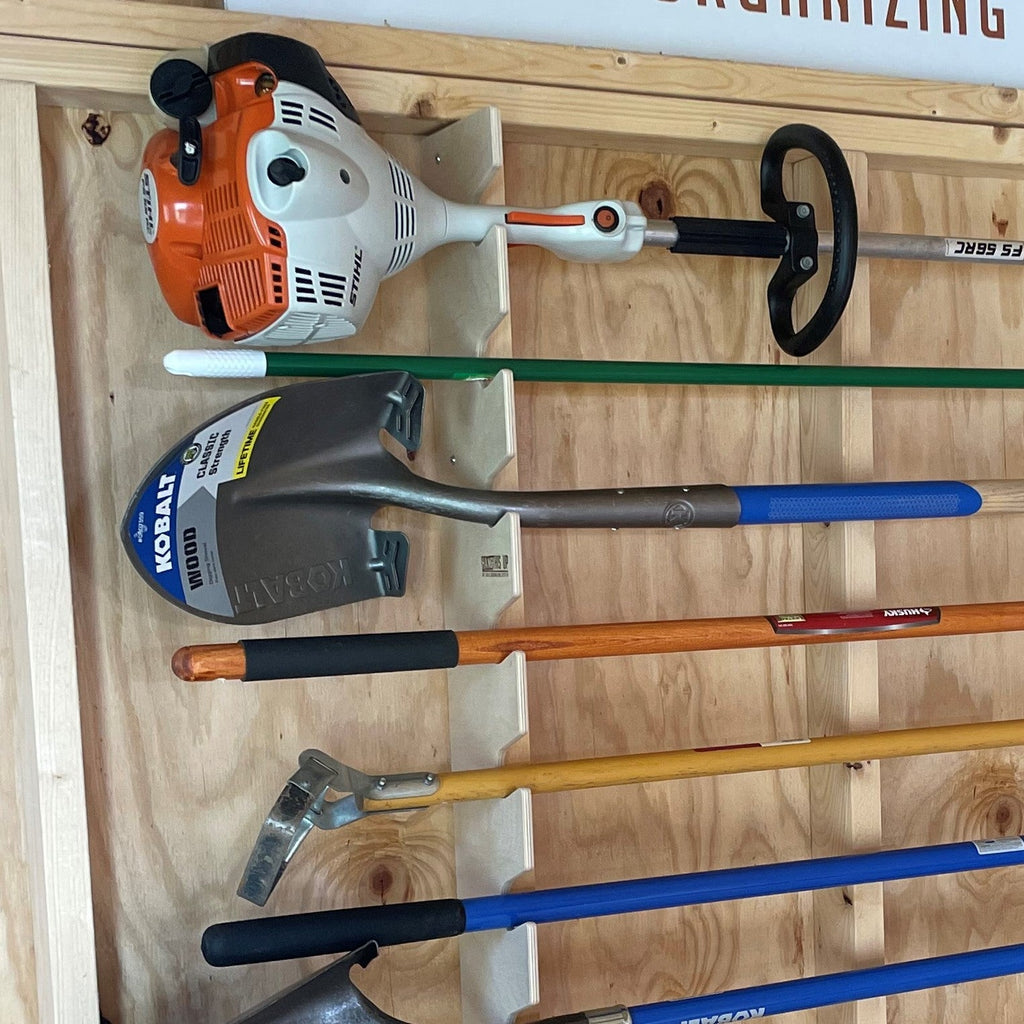Garden Tool Organizer Rack - Stud Mounted