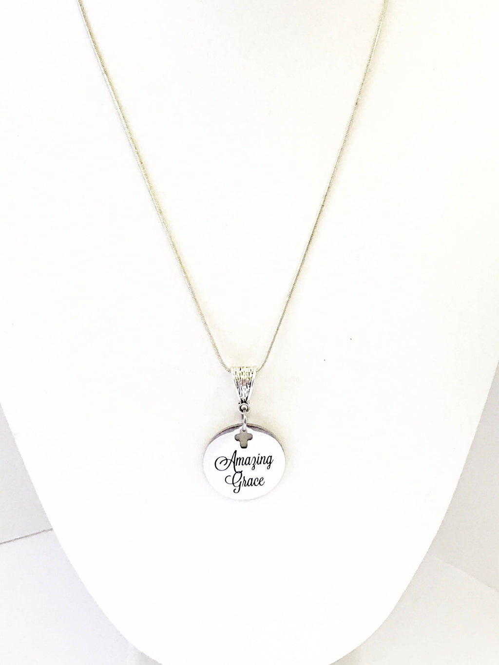Amazing Grace Cross Necklace