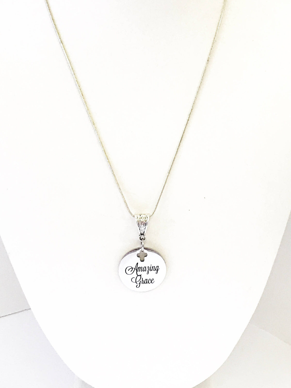 Amazing Grace Cross Necklace
