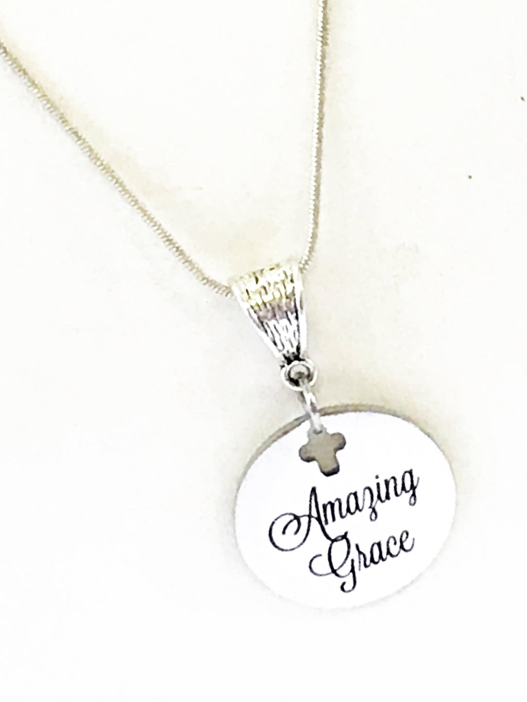 Amazing Grace Cross Necklace
