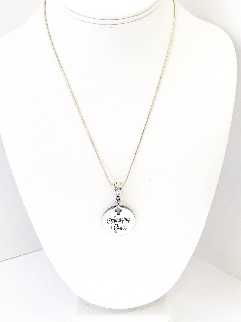 Amazing Grace Cross Necklace