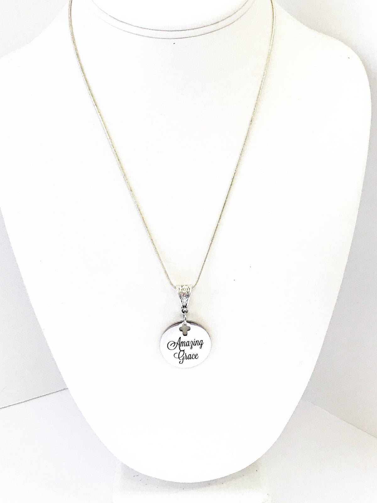 Amazing Grace Cross Necklace