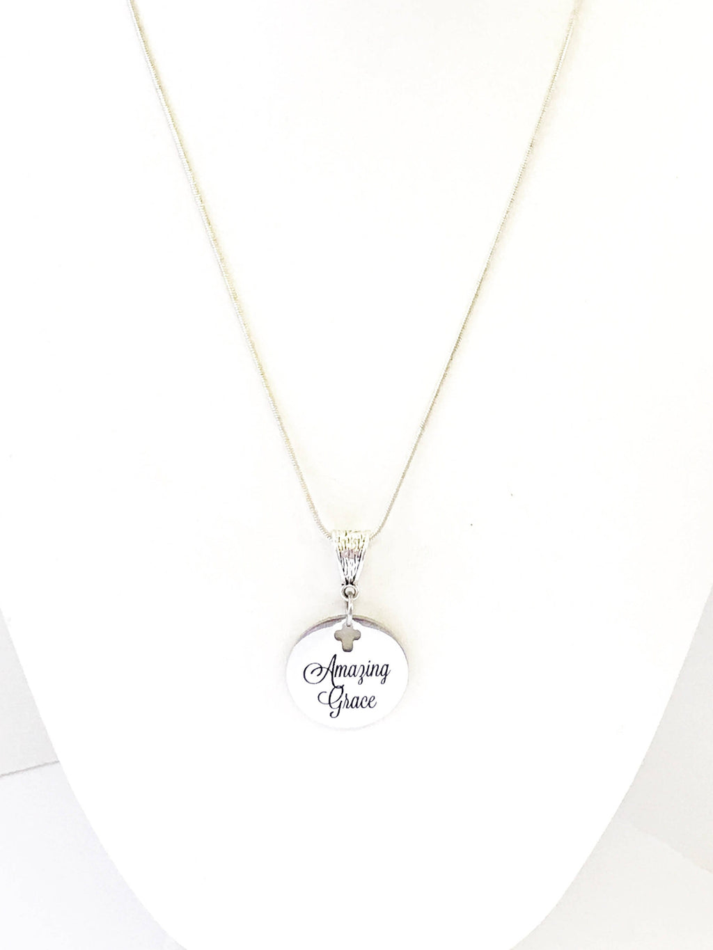 Amazing Grace Cross Necklace