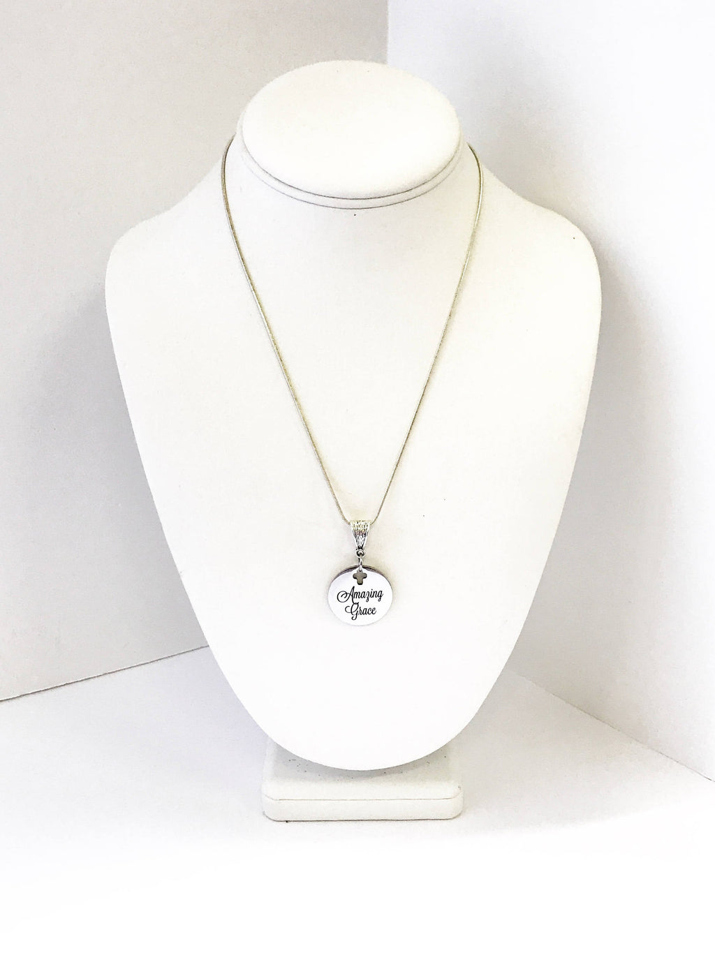 Amazing Grace Cross Necklace