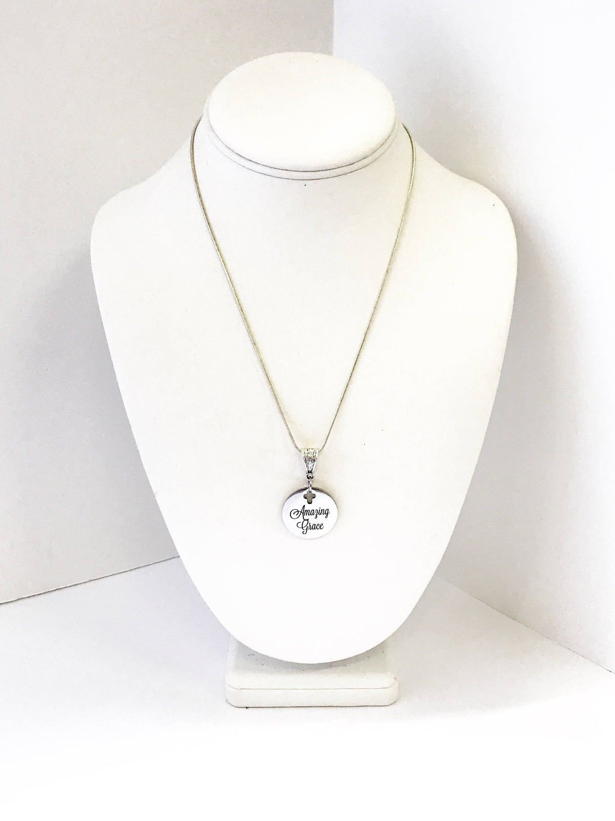Amazing Grace Cross Necklace