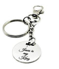 Jesus Is My King Stainless Steel Keychain
