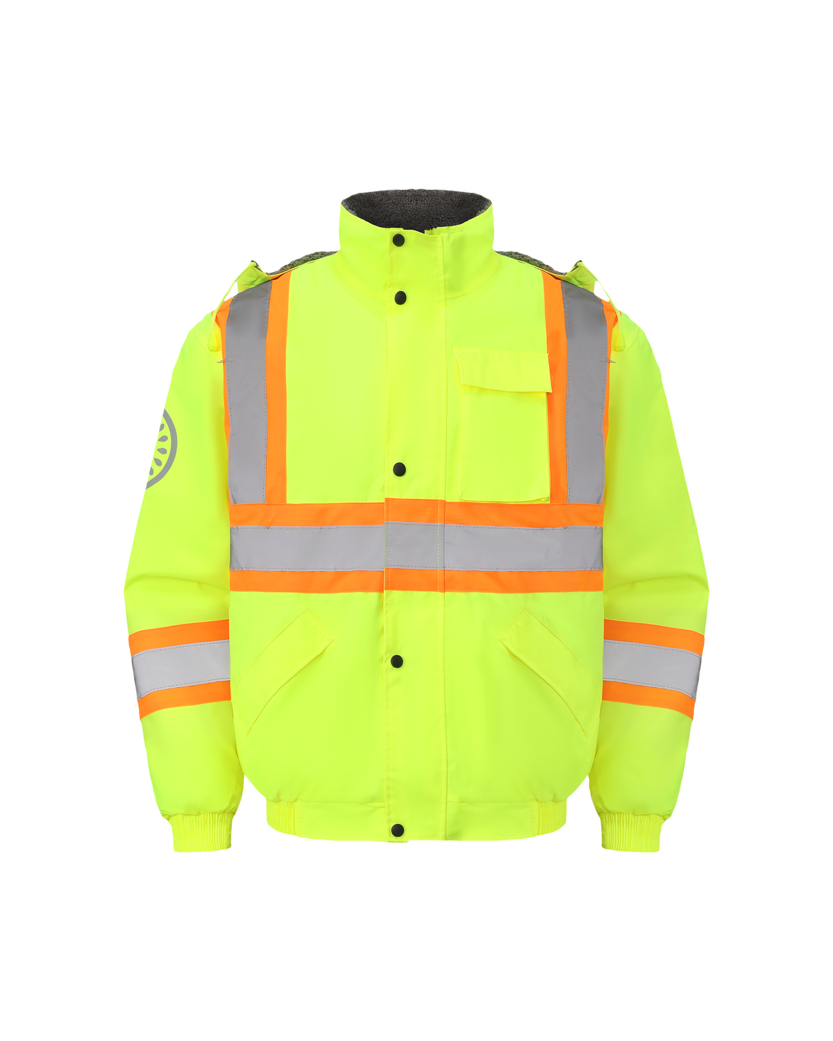 Kiwi Class 3 Hi-Vis Sherpa-Lined Work Jacket
