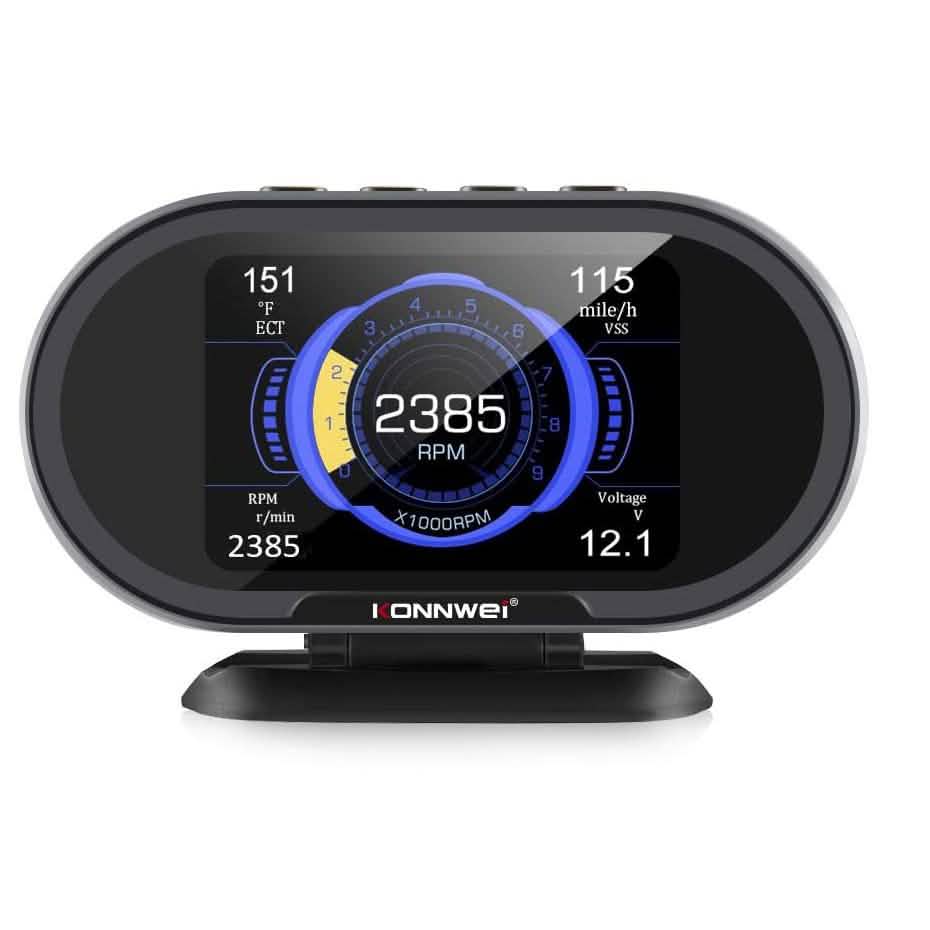 KONNWEI KW206 OBD2 Digital HUD Gauge
