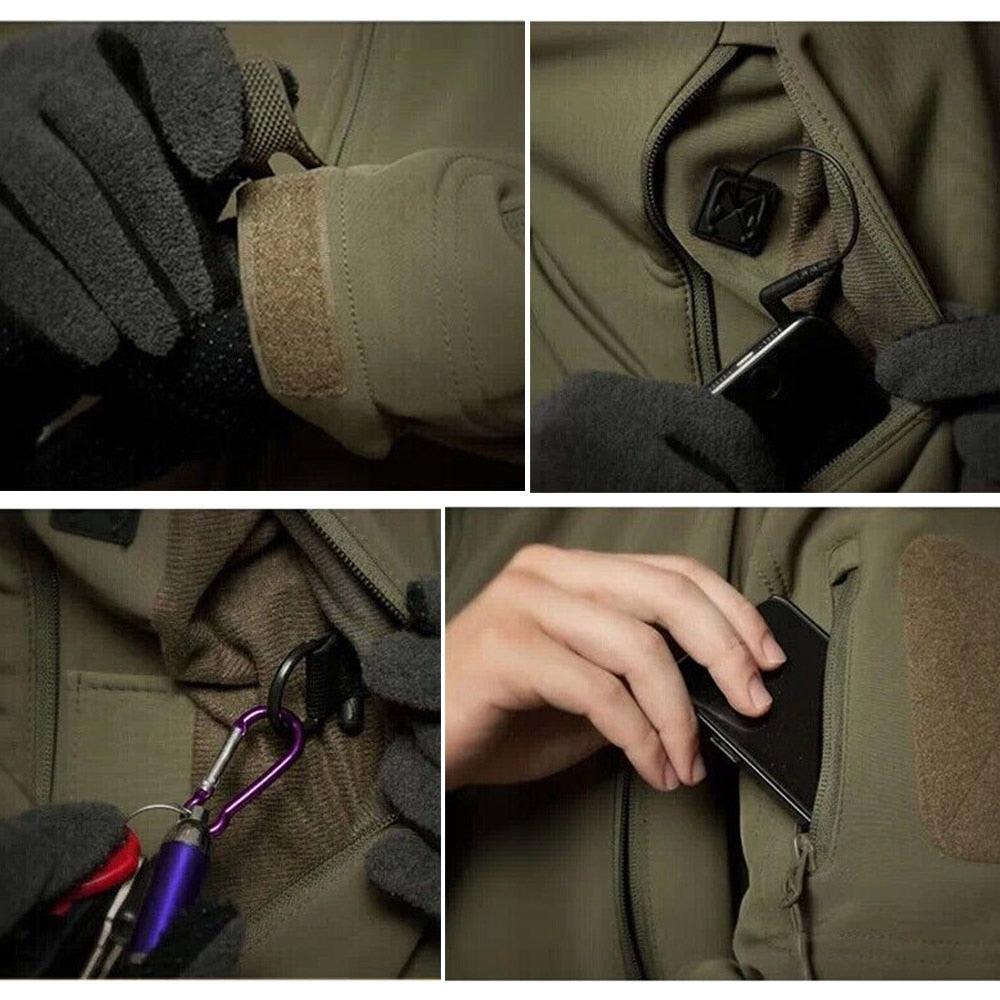 Men's Waterproof Tactical Fleece Jacket