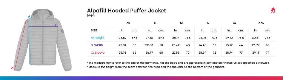 Men's Alpaca Insulated Puffer Jacket