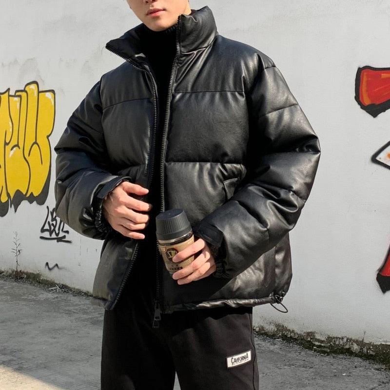 Men's Insulated Black Winter Work Jacket