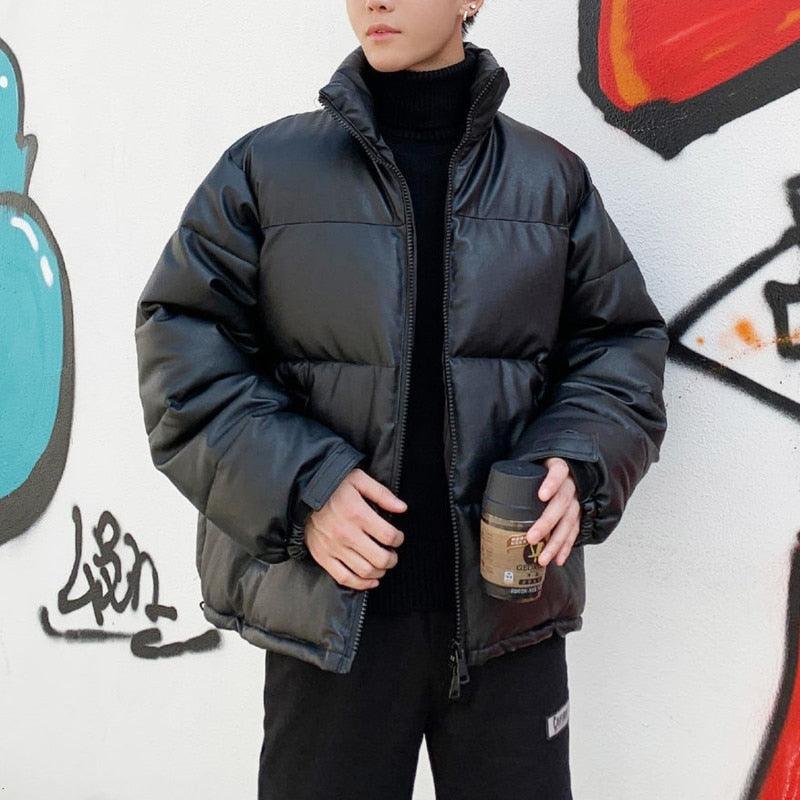 Men's Insulated Black Winter Work Jacket