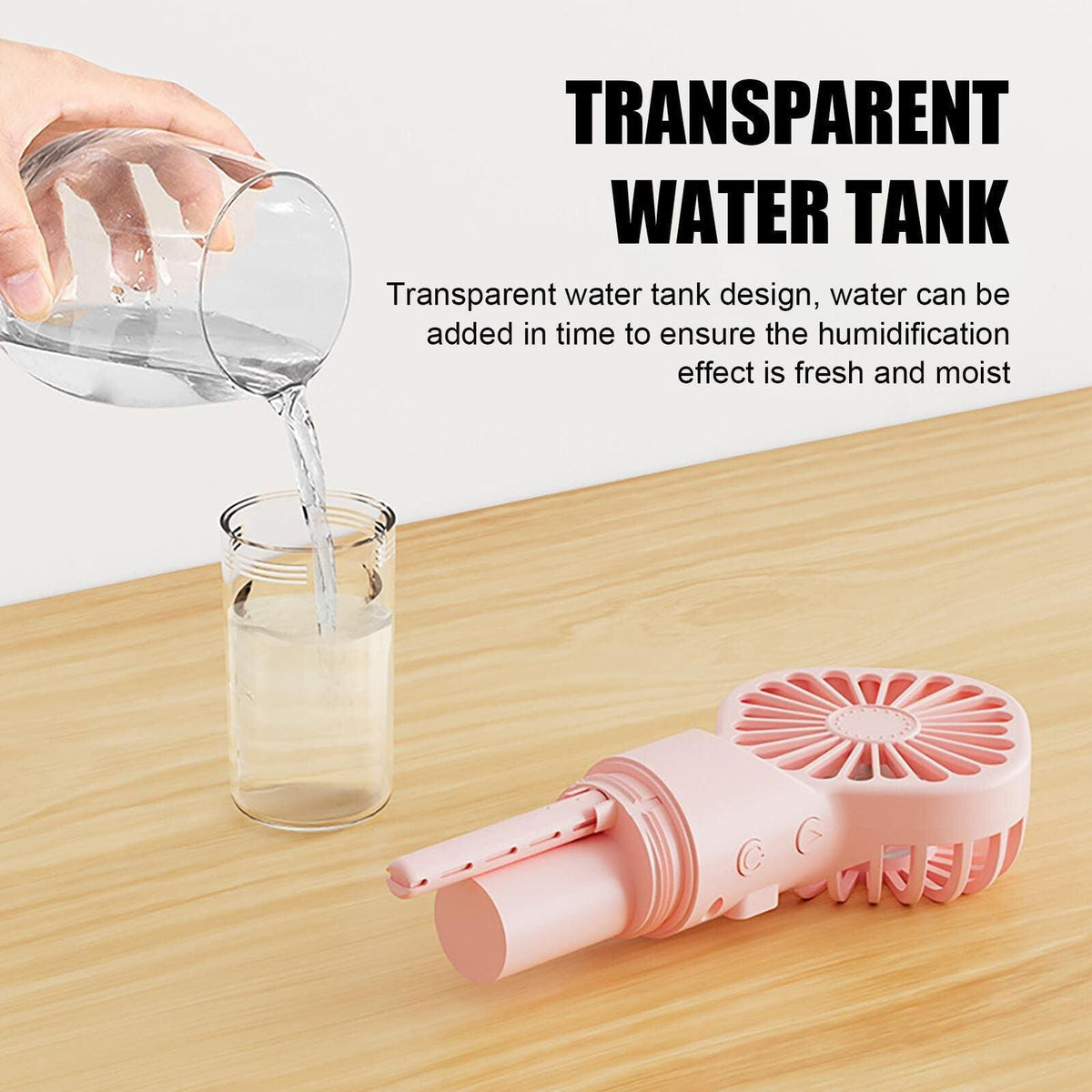 Rechargeable Handheld Misting Fan