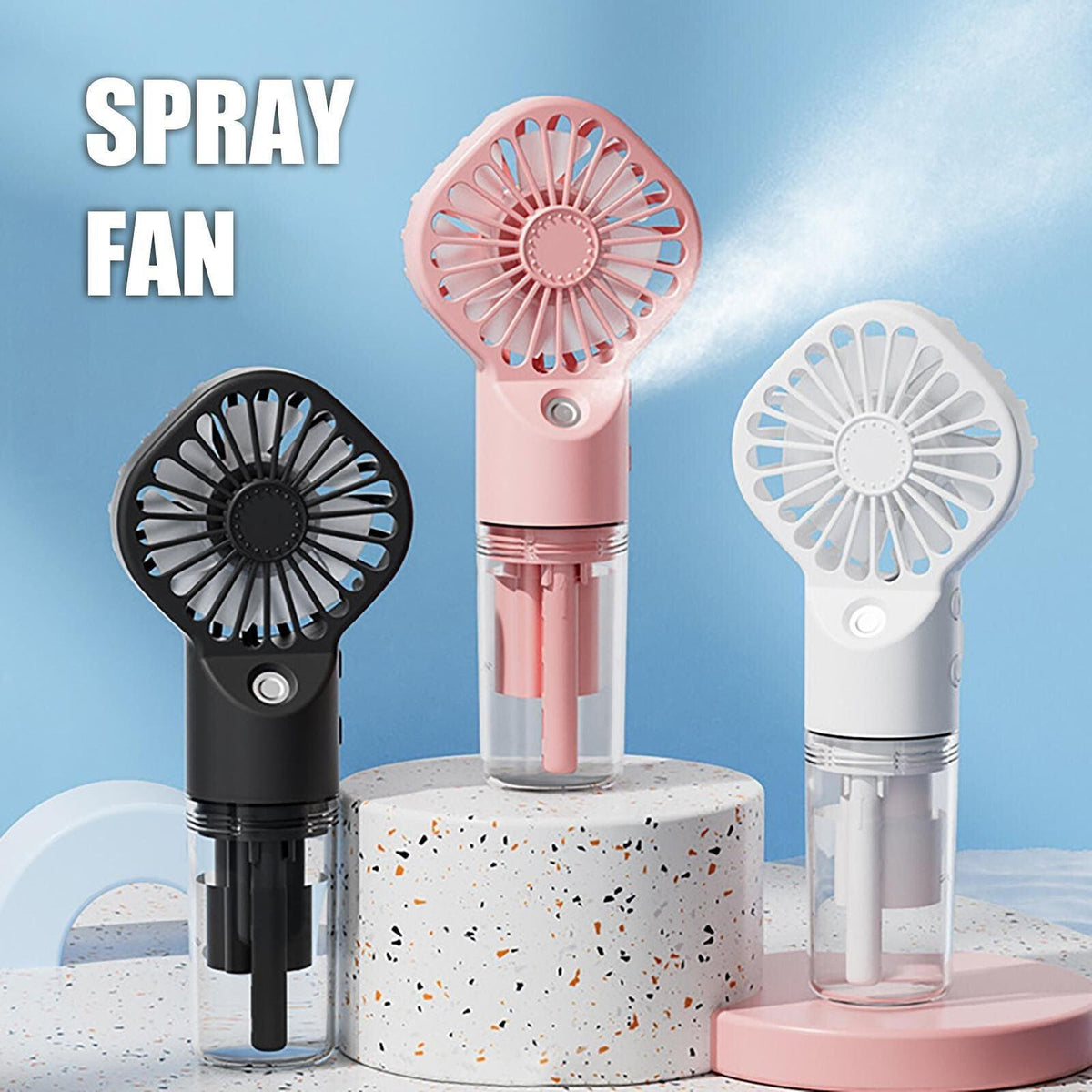 Rechargeable Handheld Misting Fan