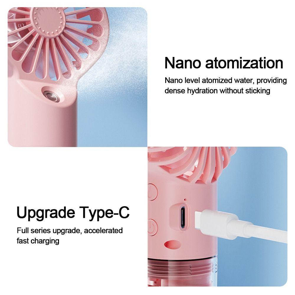 Rechargeable Handheld Misting Fan