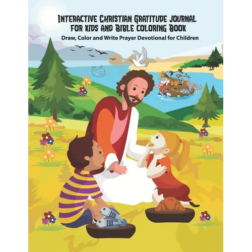 Kids’ Christian Gratitude Journal & Bible Coloring Book