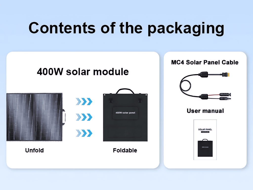 Foldable Solar Panels – 200W / 400W